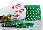 Poker cards and chips